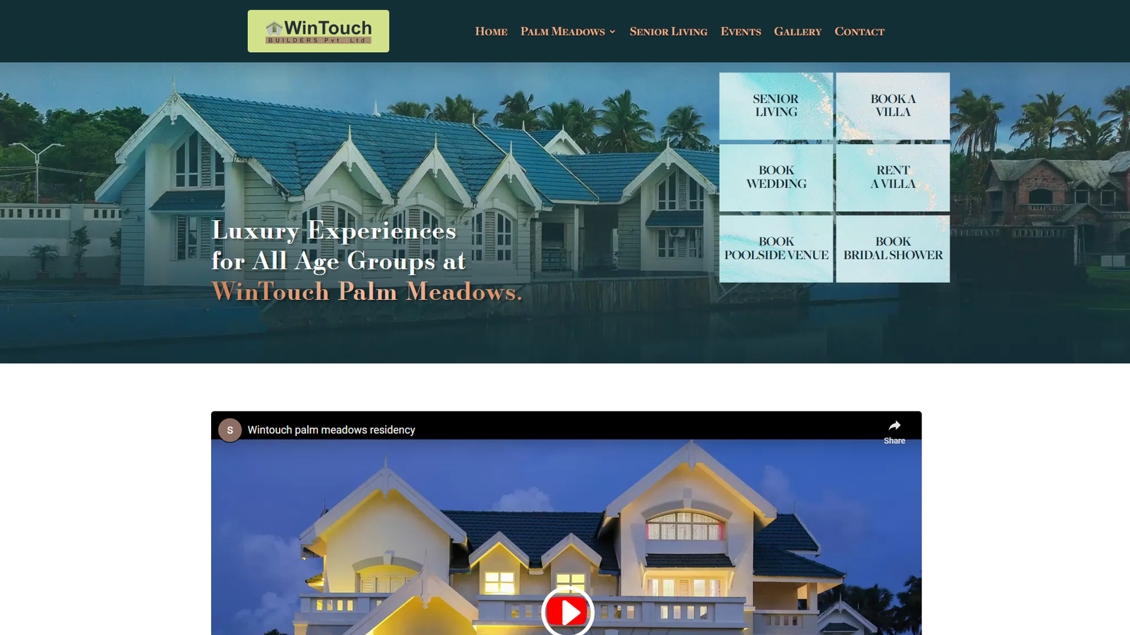 Wintouch Builders Real Estate Web Design Case Study